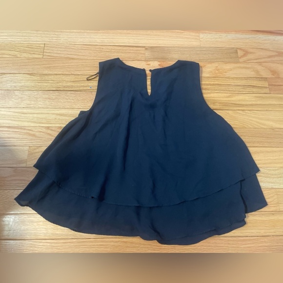 Zara Basic Navy Tank Top Blouse Size Medium - Picture 3 of 7